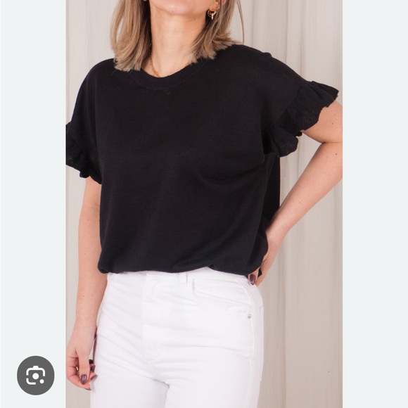 Des Petits Hauts Alberto linen top xs/T0 - Picture 1 of 6